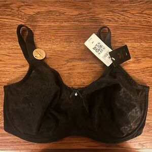 NWT Wacoal Retro Chic Bra 34I Black Onyx
